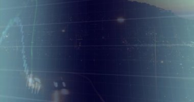 Sokakta hareket halindeki araçların süratli değişen sayılarıyla birden fazla grafiğin animasyonu. 