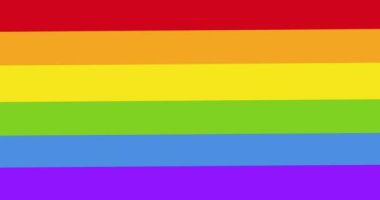 Aşkın animasyonu, aşk metninin gökkuşağı kalbi ve arka plan üzerinde olmasıdır. Gurur ayı, lgbtq, insan hakları ve eşitlik kavramı dijital olarak oluşturulmuş video.