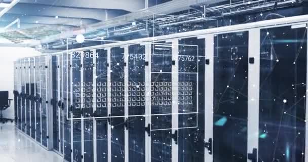 컴퓨터 서버를 데이터 애니메이션 글로벌 컴퓨팅 데이터 디지털 비디오 — 비디오