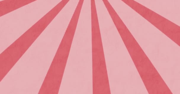 Animatie Van Procent Text Banner Tegen Roze Radiale Stralen Draaien — Stockvideo