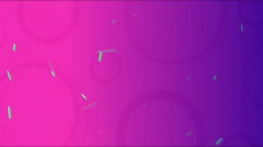 Mor arkaplandaki neon desenli yeşil çizgilerin animasyonu. Dijital arayüz, desen, renk, şekil konsepti dijital olarak oluşturulmuş video.