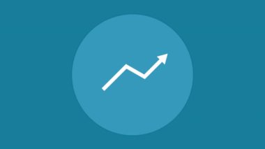 Mavi arka planda istatistiklerin canlandırılması. Küresel video oyunu, hesaplama, dijital arayüz ve veri işleme kavramı dijital olarak oluşturuldu.