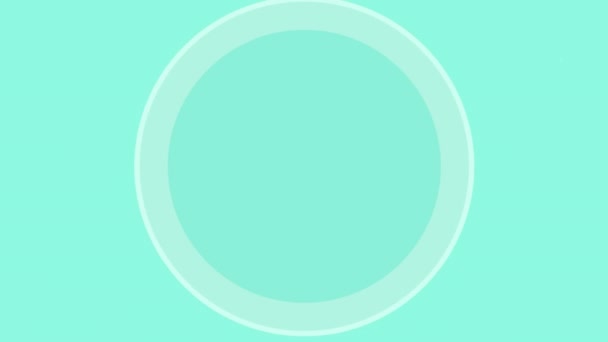 Animazione Cerchio Bianco Pulsante Bianco Cerchio Modello Anello Senza Soluzione — Video Stock