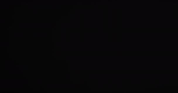 Відео Крупним Планом Піщані Зерна Викинуті Повітря Копіюють Простір Чорному — стокове відео