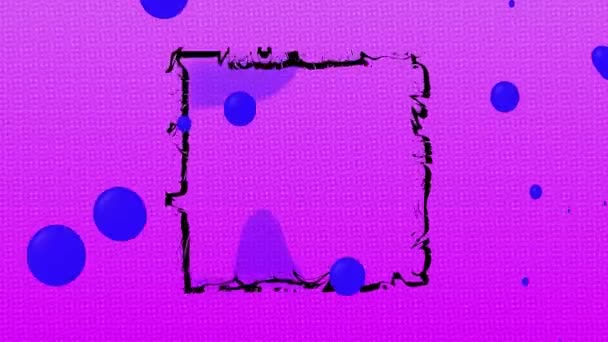 Анімація Абстрактного Візерунка Безшовному Циклі Рожевому Тлі Концепція Кольору Візерунка — стокове відео