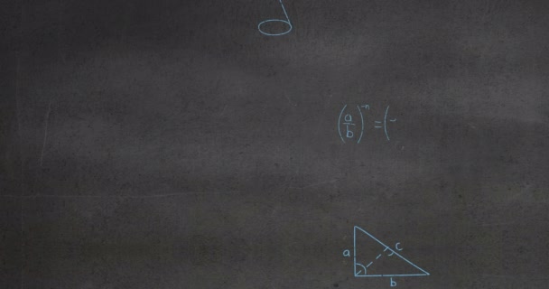 Κινούμενα Σχέδια Μαθηματικών Εξισώσεων Σχέση Την Αντίστροφη Μέτρηση Παγκόσμια Εκπαίδευση — Αρχείο Βίντεο