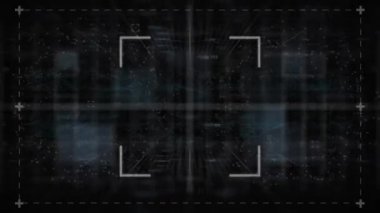 İşaretleyici ve veri işleme animasyonu. Küresel hesaplama, dijital arayüz ve veri işleme kavramı dijital olarak oluşturulmuş video.