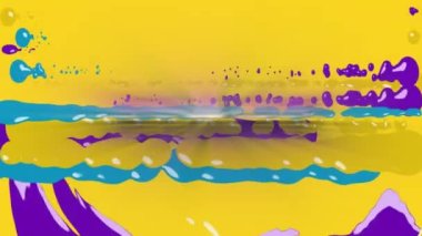 Başlangıç metninin soyut şablon üzerinden canlandırılması. Video oyunu, iletişim, renk, tekrarlama ve hareket kavramı dijital olarak oluşturuldu.