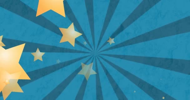 Animación Estrellas Sobre Labios Arco Iris Lgbtq Fondo Rayas Pride — Vídeos de Stock