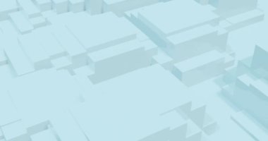 3D beyaz desenli animasyon beyaz arka planda kusursuz döngü üzerinde hareket ediyor. Desen, renk ve hareket konsepti dijital olarak oluşturulmuş video.