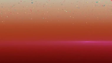 Pembe arka plana düşen konfeti animasyonu. Kutlama, renk ve hareket konsepti dijital olarak oluşturulmuş video.