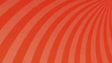 Turuncu çizgilerin kusursuz döngüde döndüğü animasyon. Renk, şekil, hareket ve tekrarlama konsepti dijital olarak oluşturulmuş video.