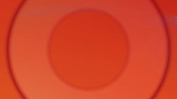 Animace Oranžových Kruhů Pulzujících Hladké Smyčce Koncept Barvy Tvaru Pohybu — Stock video