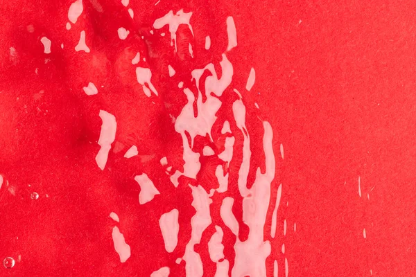 Dalgalanmalarını Kırmızı Arkaplanda Kopyalama Alanı Olan Dalgaları Kapat Sıvı Renk — Stok fotoğraf
