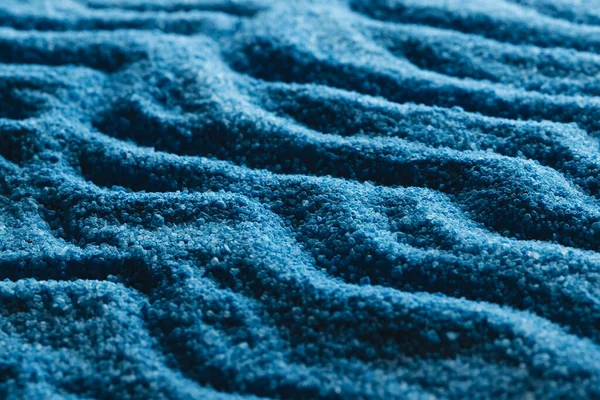 Nahaufnahme Des Musters Aus Blauem Sand Und Kopierraum Hintergrund Sand — Stockfoto