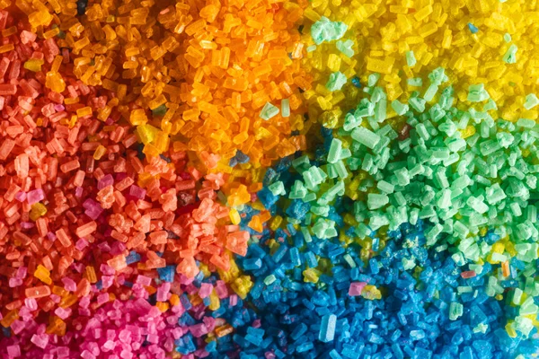 複数の色の砂粒の背景のクローズアップ サンド テクスチャ ムーブメント カラーコンセプト — ストック写真