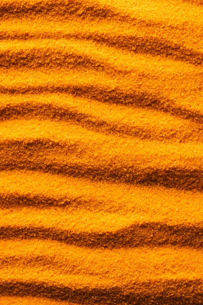 Nahaufnahme Des Musters Aus Orangefarbenem Sand Und Kopierraum Hintergrund Sand — Stockfoto