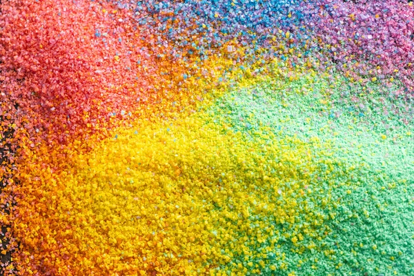 Primo Piano Granelli Sabbia Multicolore Copia Sfondo Dello Spazio Sabbia — Foto Stock