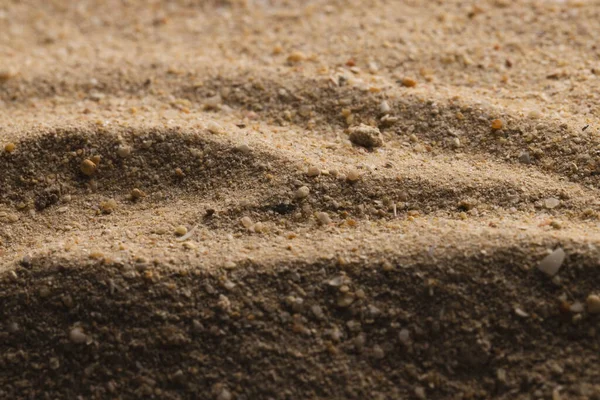 Nahaufnahme Von Sandmuster Und Kopierraum Hintergrund Sand Textur Bewegung Form — Stockfoto
