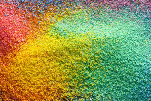 Nahaufnahme Von Mehrfarbigem Sand Und Kopierraum Hintergrund Sand Textur Bewegung — Stockfoto