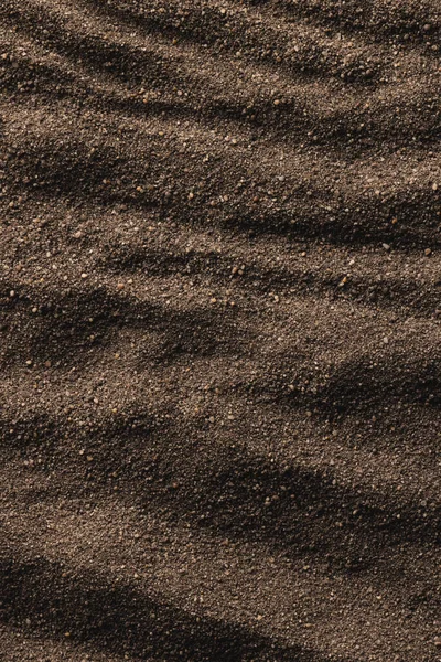 Närbild Mönster Brun Sand Och Kopiera Utrymme Bakgrund Sand Textur — Stockfoto