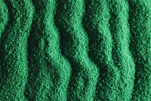 Close Pattern Green Sand Copy Space Background Sand Texture Movement — Stock Photo, Image