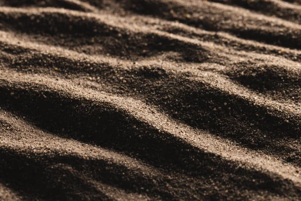 Nahaufnahme Von Muster Aus Braunem Sand Und Kopierraum Hintergrund Sand — Stockfoto