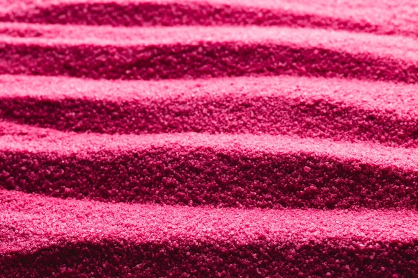 Close Pattern Pink Sand Copy Space Background Sand Texture Movement — Stock Photo, Image