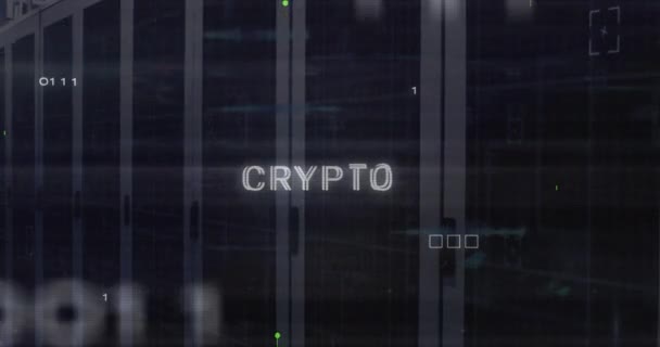 Animation Texte Crypté Schéma Électronique Des Cartes Circuits Imprimés Sur — Video