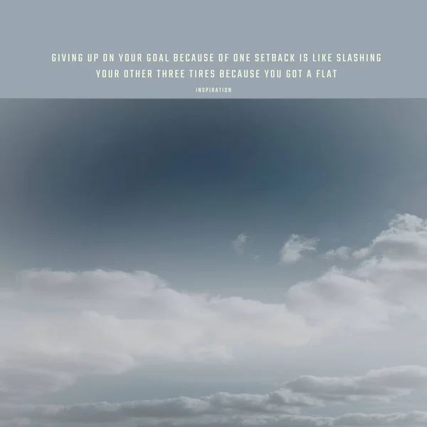 Композиция Вдохновения Цитирует Текст Над Облаками Голубом Фоне Неба Мбаппе — стоковое фото