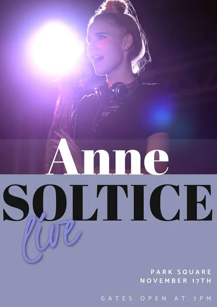 Anne Soltice Live Park Square November 11Th Text Caucasian Woman — Stock Photo, Image
