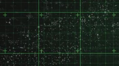Siyah arkaplan üzerinde DNA ipliği ve veri işleme animasyonu. Küresel bilim, araştırma, hesaplama ve veri işleme kavramı dijital olarak oluşturulmuş video.