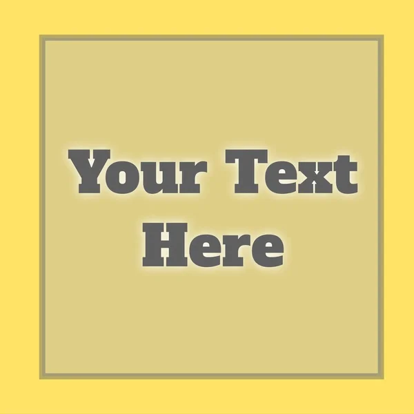 Σύνθεση Του Κειμένου Σας Εδώ Πάνω Από Κίτρινο Φόντο Έννοια — Φωτογραφία Αρχείου