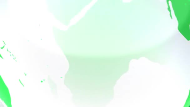 Анимирование Новостного Текста Обработка Данных Всему Миру Зеленый Фон Глобальный — стоковое видео