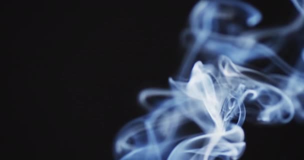 Vidéo Nuages Blancs Fumée Déplaçant Avec Espace Copie Sur Fond — Video