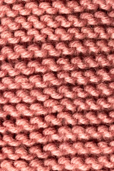 Micro Close Tecido Crochê Rosa Com Espaço Cópia Micro Fotografia — Fotografia de Stock
