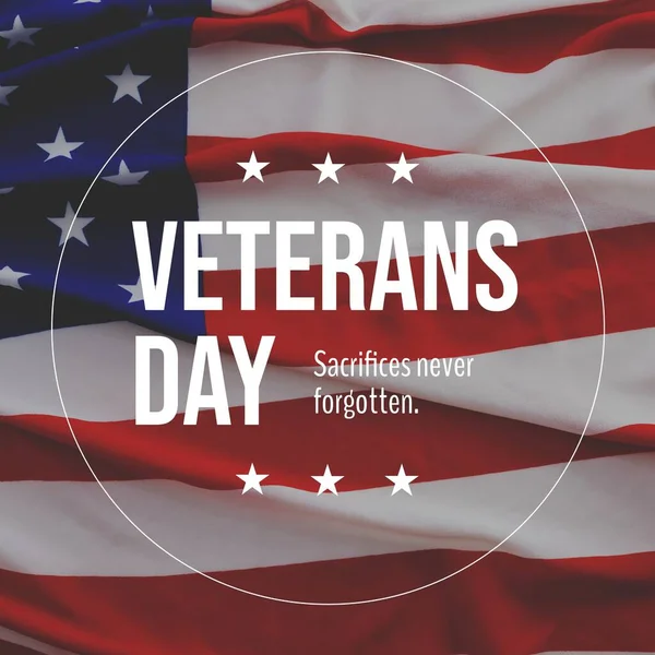 Composite Veterans Day Text Circle Flag Usa Background Veterans Day — Stock Photo, Image