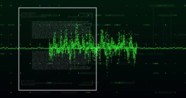 Grafiklerin animasyonu, yükleme çubukları, veriler ve siyah arkaplan üzerinde değişen numaralar. Dijital olarak üretilmiş, hologram, illüstrasyon, büyüme, ilerleme, rapor ve iş kavramı.