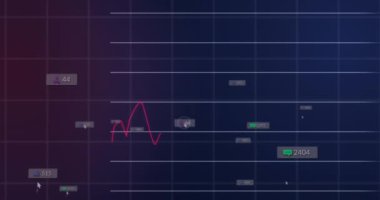 Siyah arkaplan üzerinde numaralar değişen bildirim çubukları ve grafiklerin canlandırması. Dijital olarak üretilen hologram, illüstrasyon, rapor, büyüme, iş dünyası, sosyal medya anımsatıcı ve teknoloji.