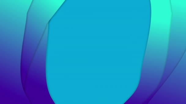 Animación Del Túnel Sobre Fondo Azul Generado Digitalmente Holograma Ilustración — Vídeo de stock