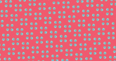 Pembe arka planda hareket eden sıra sıra desenlerin görüntüsü. Renk, desen ve hareket kavramı dijital olarak oluşturuldu.
