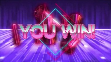 Sendeki animasyon, pembe kristal şekiller ve kusursuz desenli mavi ışık izlerini aşan kısa mesaj pankartı kazandı. Video oyunu ve eğlence teknolojisi kavramı