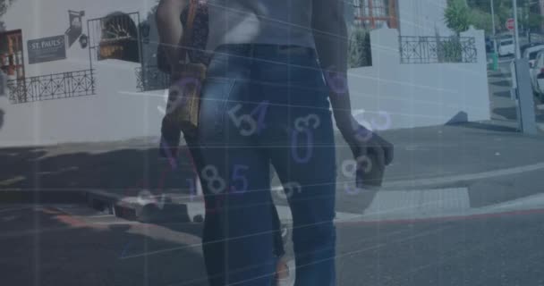 거리와 여자에 변화를 밖으로 푸핑의 애니메이션 디지털 비즈니스 — 비디오