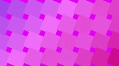 Çemberlerin, dikdörtgenlerin, karelerin, zigzag desenlerin 3 boyutlu küplerin mor arka planda canlandırılması. Dijital olarak üretilmiş, hologram, illüstrasyon, üç boyutlu, doku, şekil ve soyut kavram.
