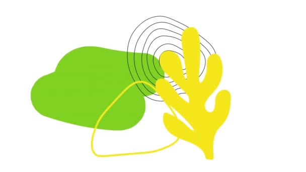 Анимация Красочных Абстрактных Рисунков Движущихся Белом Фоне Мбаппе Иллюстрация Вектор — стоковое видео