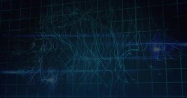 6G metin, grafikler, daireler yükleme ve siyah arkaplan üzerinde devre kartı deseni animasyonu. Dijital olarak üretilmiş, hologram, rapor, iş, ilerleme, telekomünikasyon, küreselleşme, teknoloji.