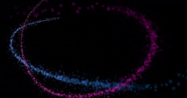 Siyah Arkaplanda Fotokopi Alanı Ile Parlayan Işık Denemelerinin Animasyonu Işık — Stok video