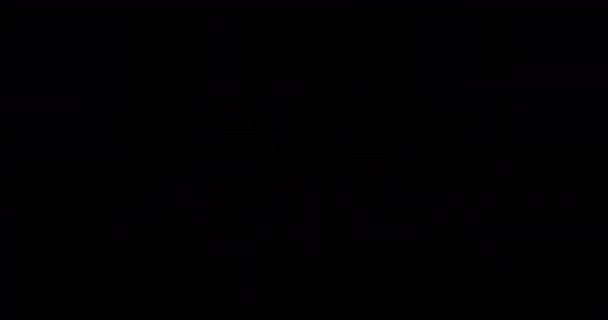 Анимация Партийного Текста Мерцающих Огней Черном Фоне Новый Год Канун — стоковое видео