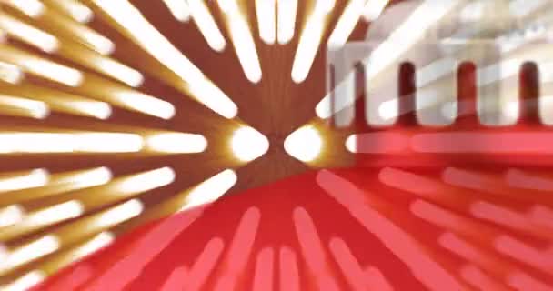 Animazione Gingilli Natalizi Testo Vendita Percorsi Luminosi Ripetitivi Natale Festa — Video Stock