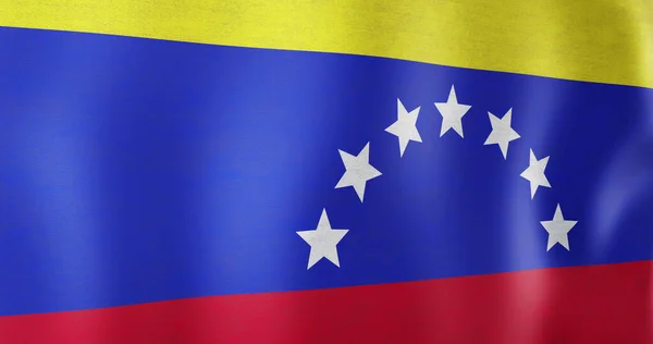 Image of waving flag of venezuela. venezuela, national flag and patriotism concept digitally generated image.
